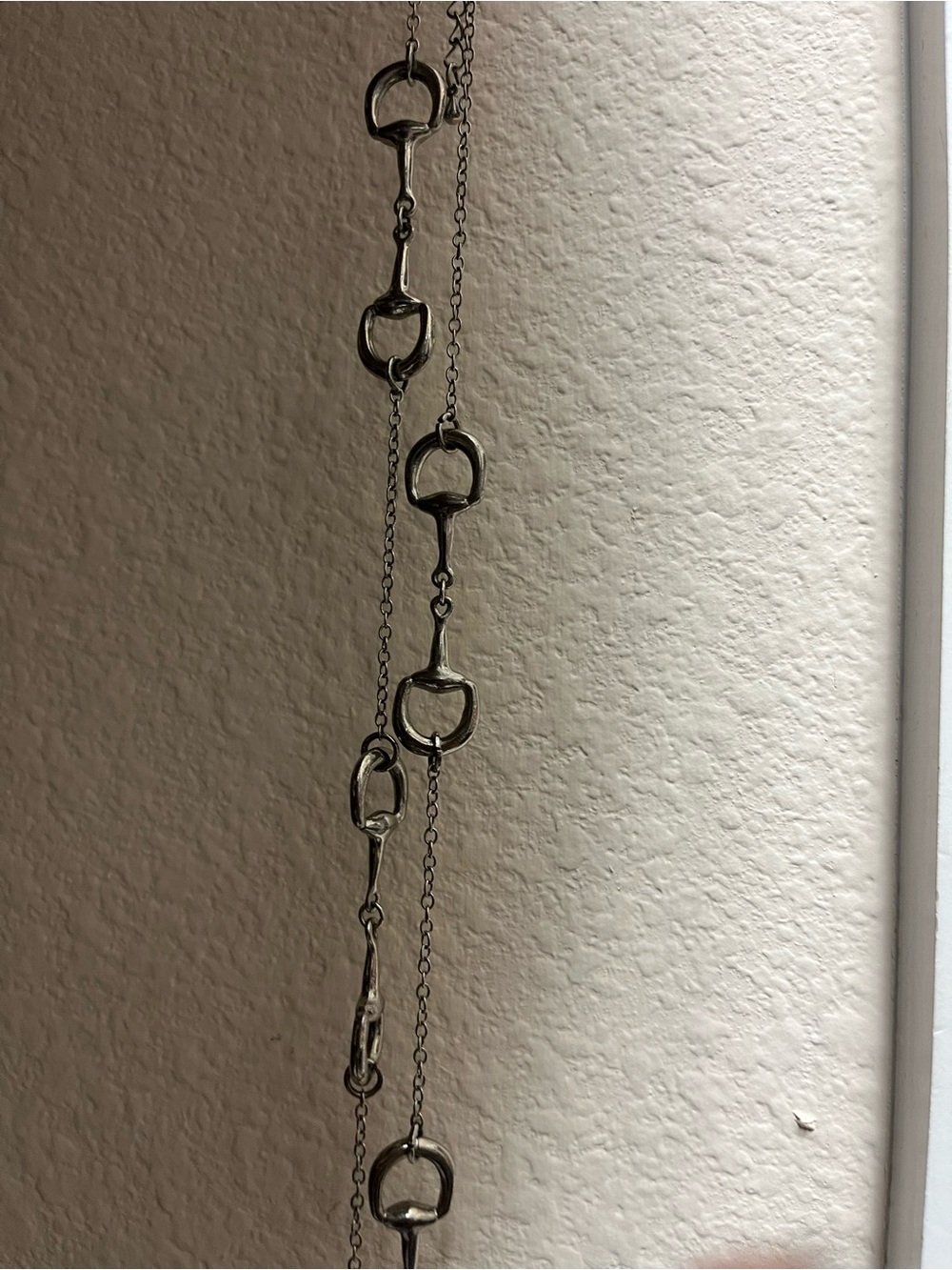 Equestrian-Inspired Silver Link Necklace